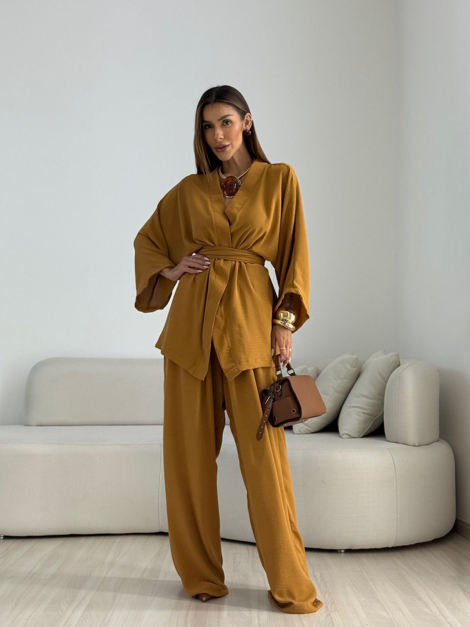 CALÇA CAMILA CF PANTALONA CARAMELO