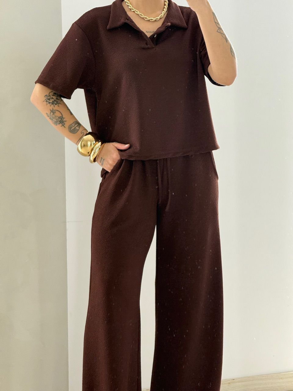 CONJUNTO BRIGITTE CANELADO CAFÉ