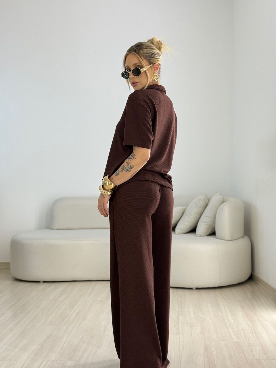 CONJUNTO BRIGITTE CANELADO CAFÉ