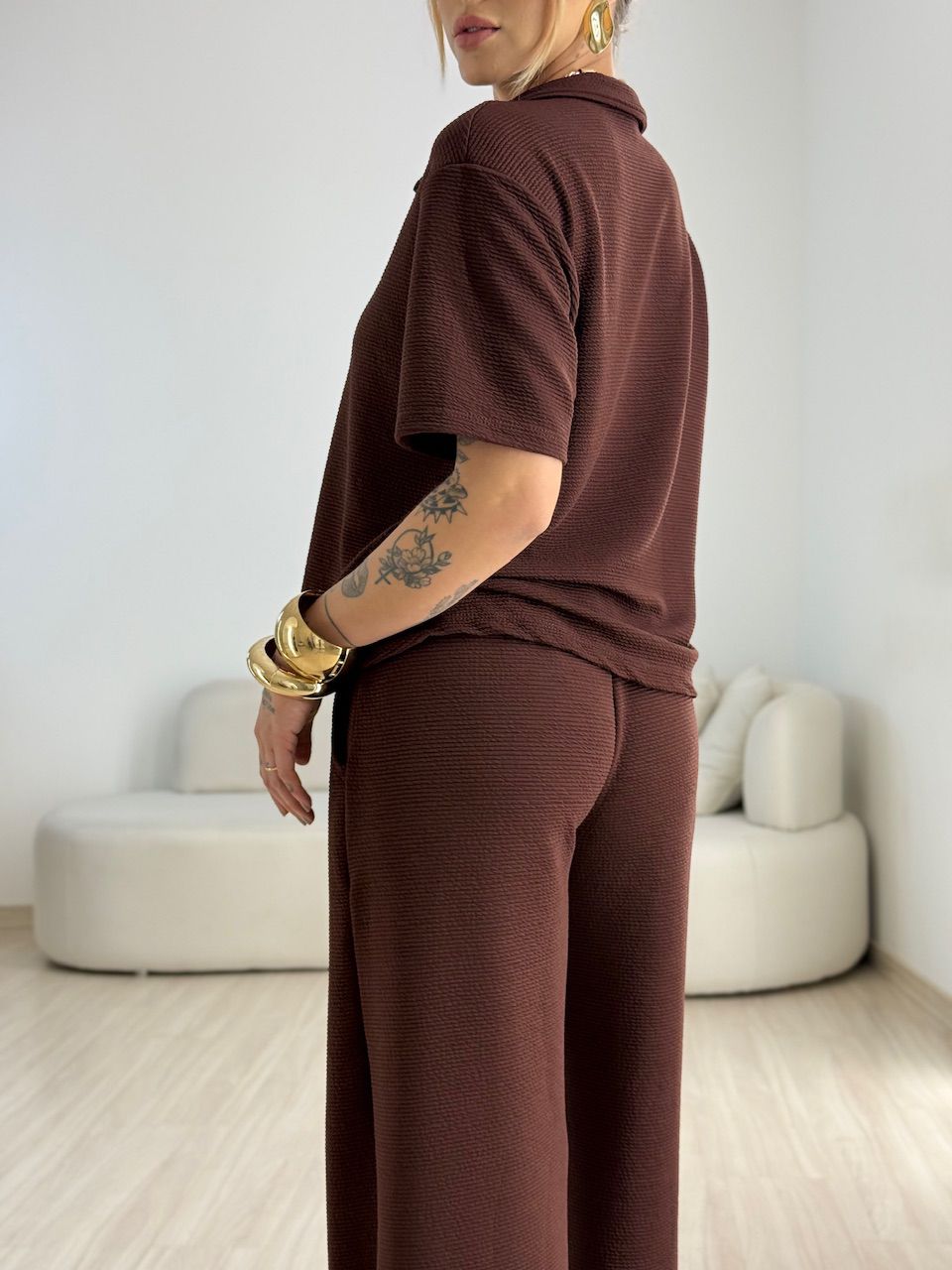CONJUNTO BRIGITTE CANELADO CAFÉ