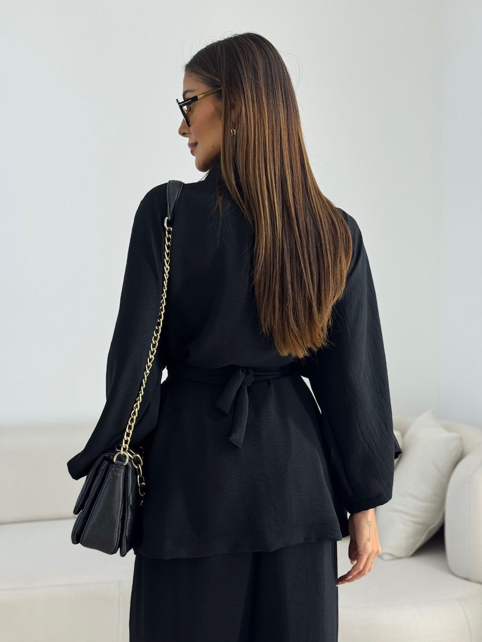 KIMONO BRUNA CF FAIXA PRETO
