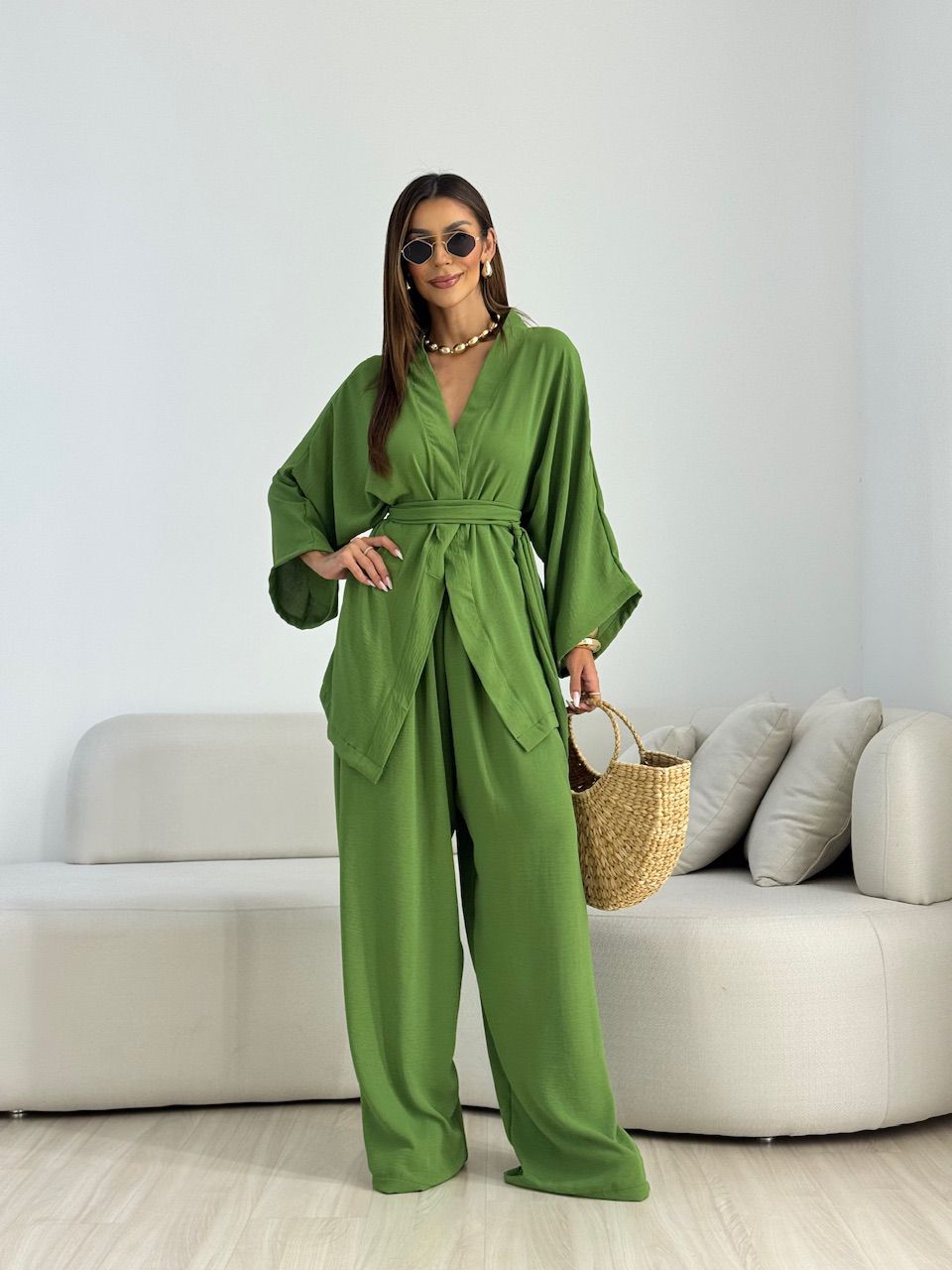 KIMONO BRUNA CF FAIXA VERDE