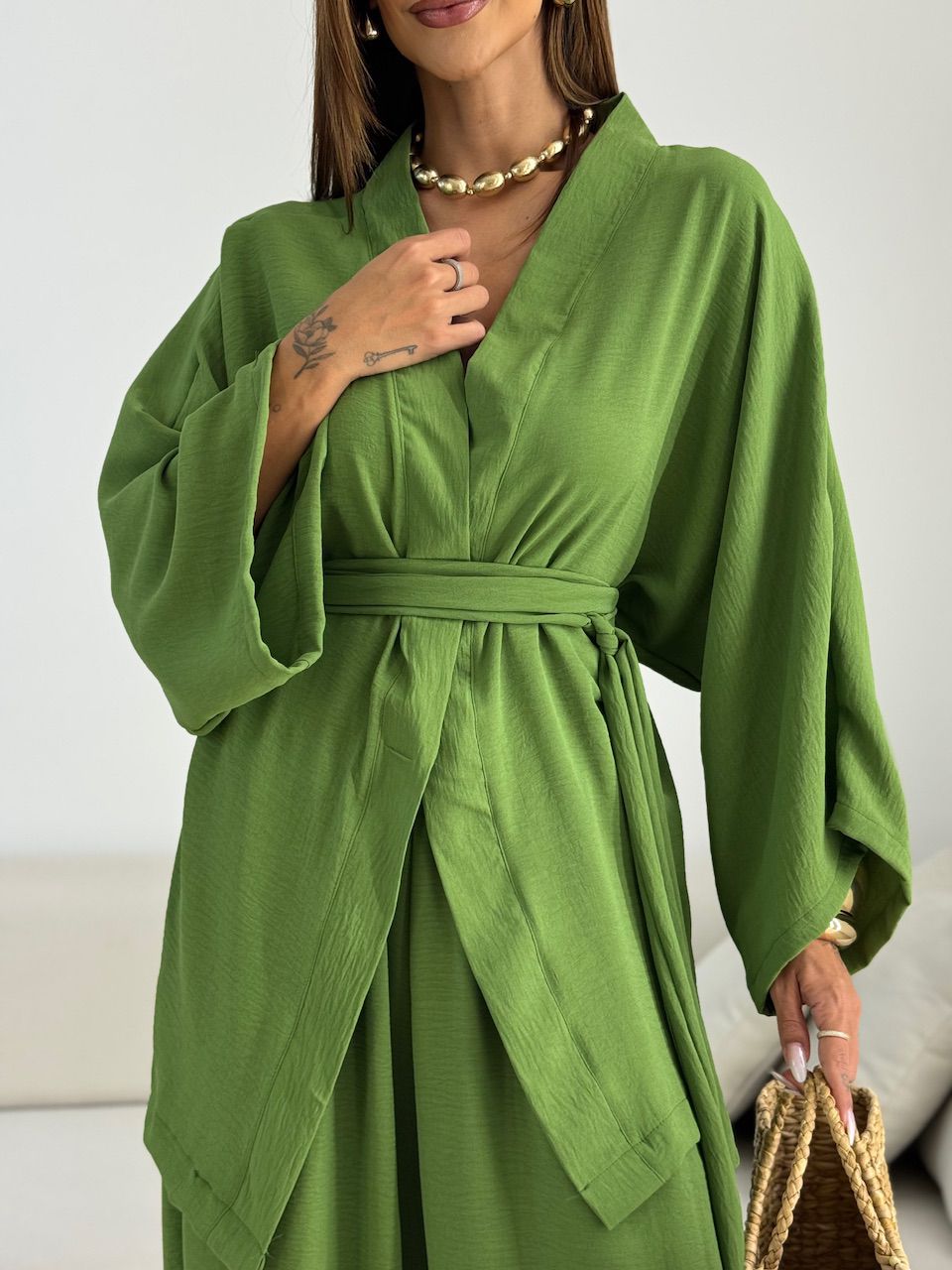 KIMONO BRUNA CF FAIXA VERDE