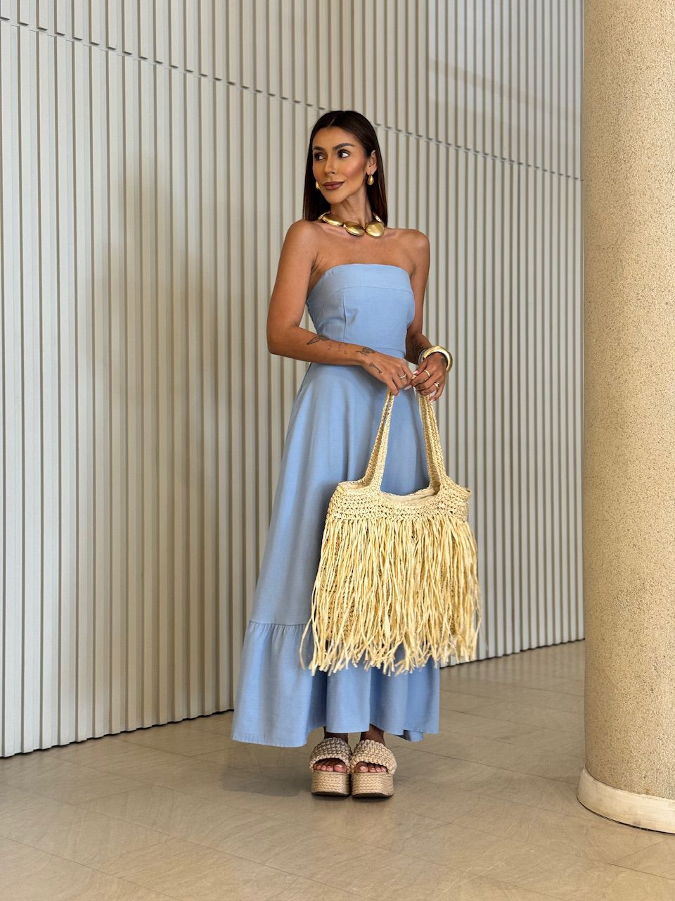 VESTIDO TATI TOMARA QUE CAIA AZUL