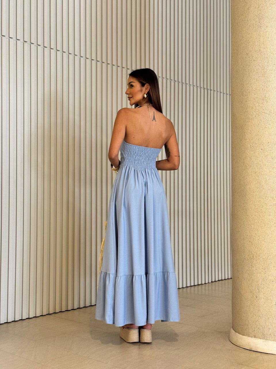 VESTIDO TATI TOMARA QUE CAIA AZUL