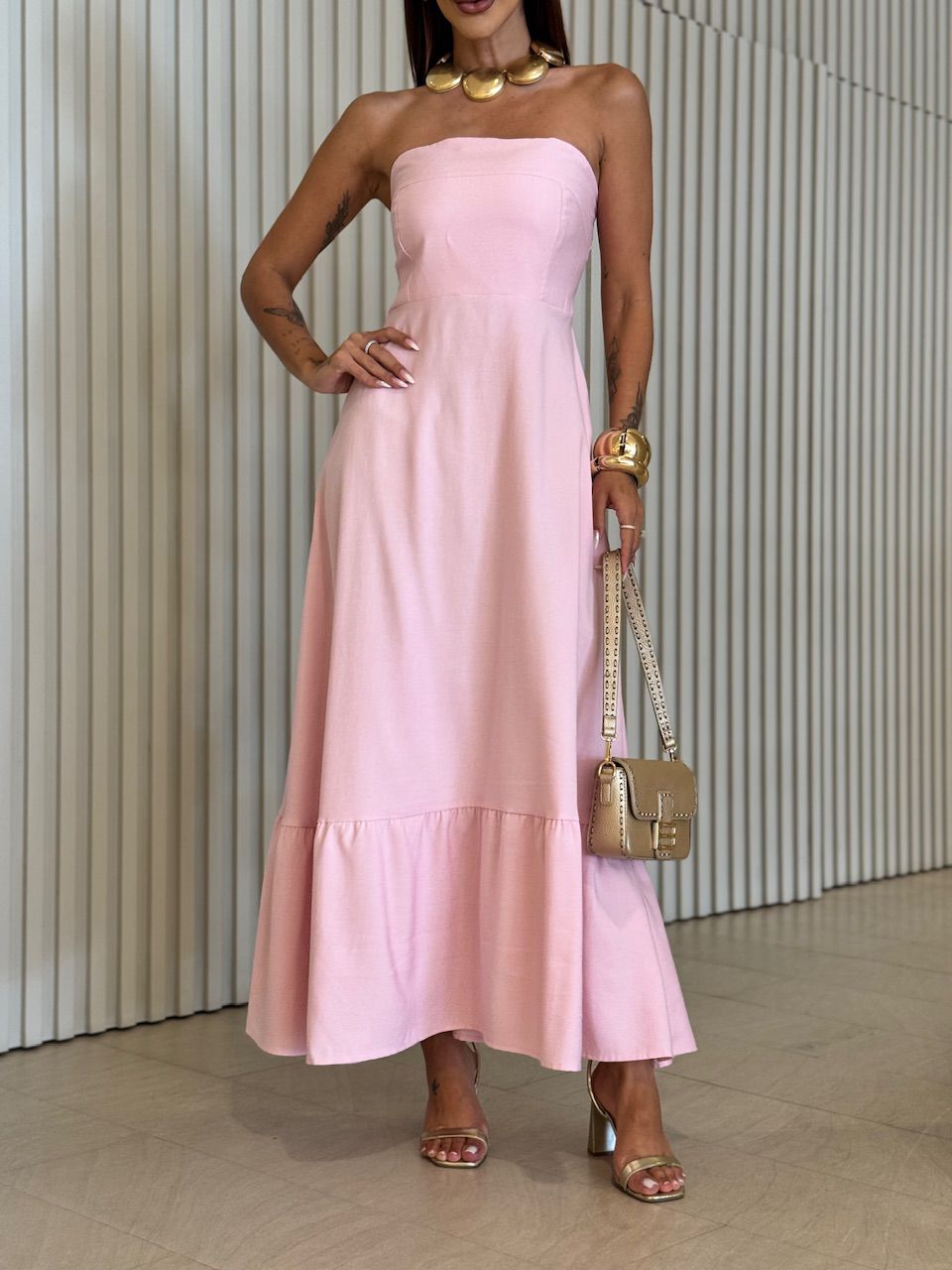 VESTIDO TATI TOMARA QUE CAIA ROSA
