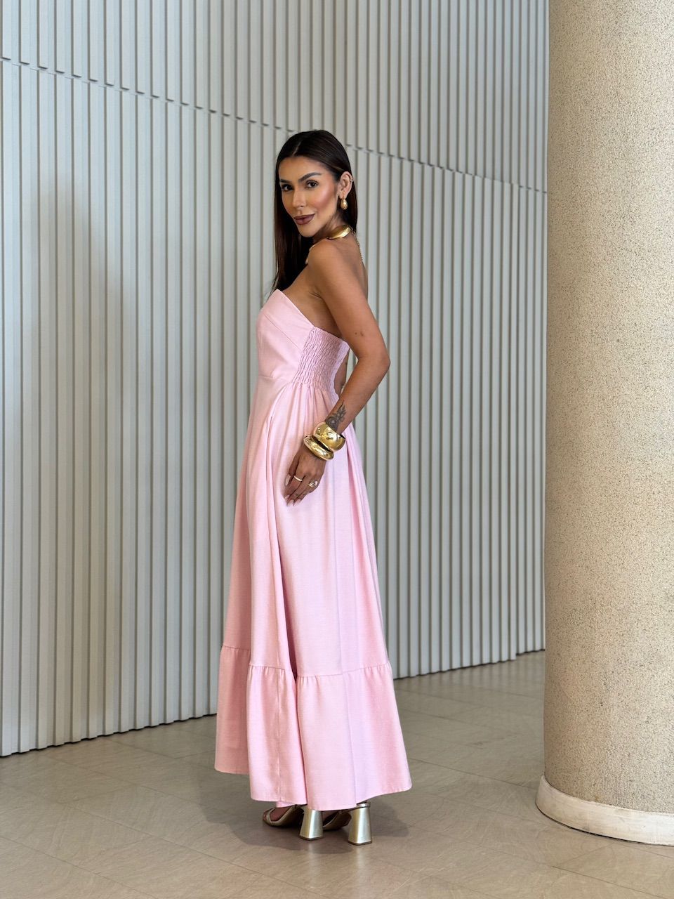 VESTIDO TATI TOMARA QUE CAIA ROSA