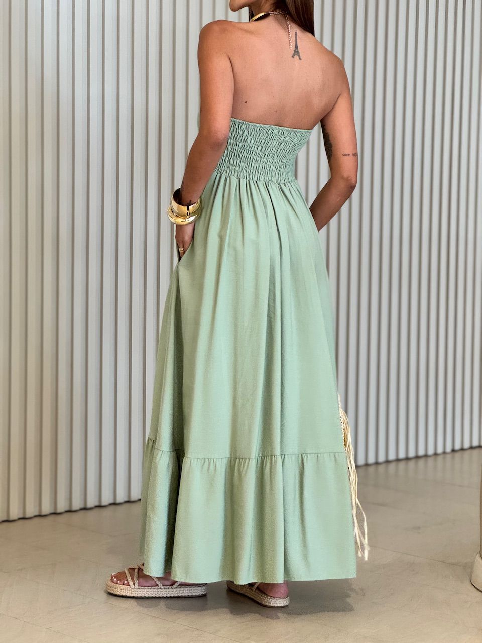 VESTIDO TATI TOMARA QUE CAIA VERDE