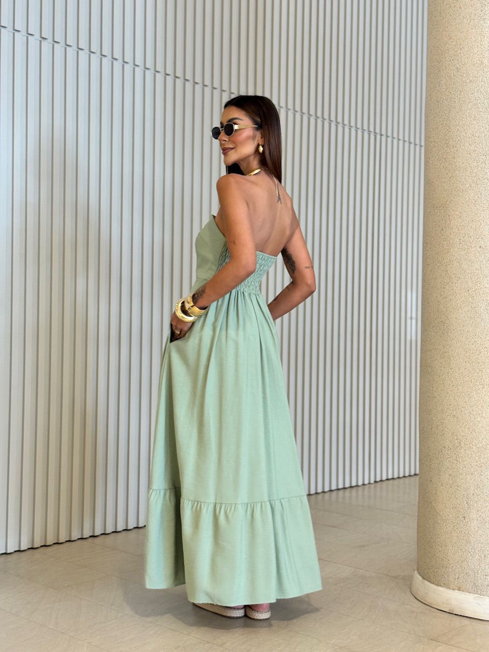 VESTIDO TATI TOMARA QUE CAIA VERDE