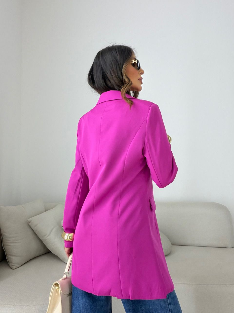 BLAZER CAROLINA FORRADO FUCSIA