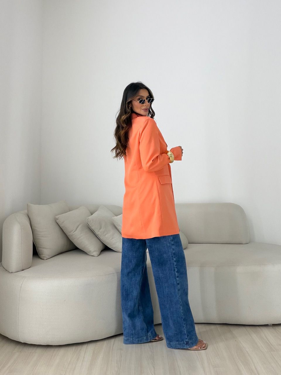 BLAZER CAROLINA FORRADO LARANJA