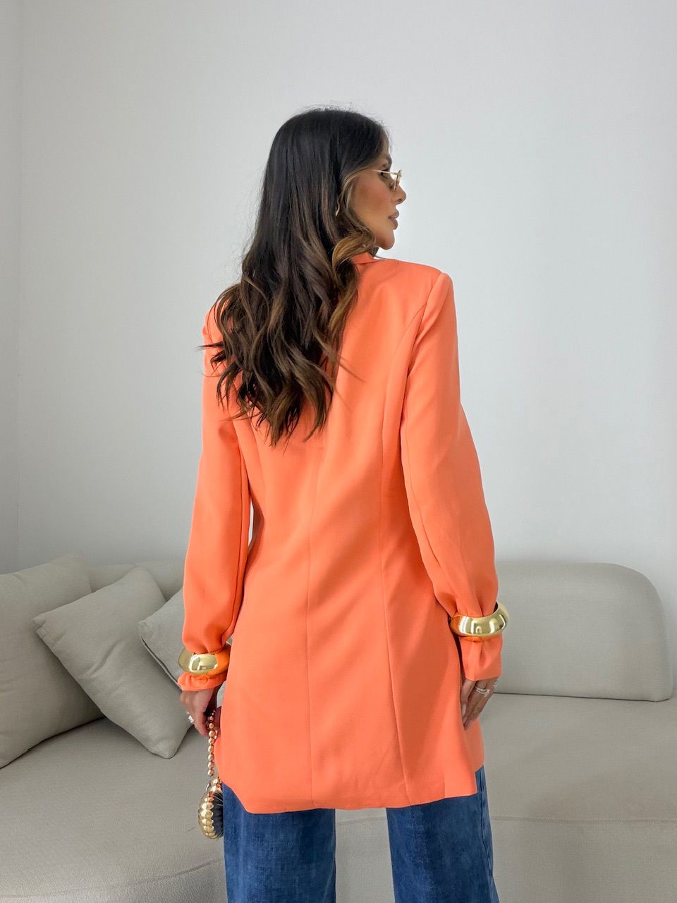 BLAZER CAROLINA FORRADO LARANJA