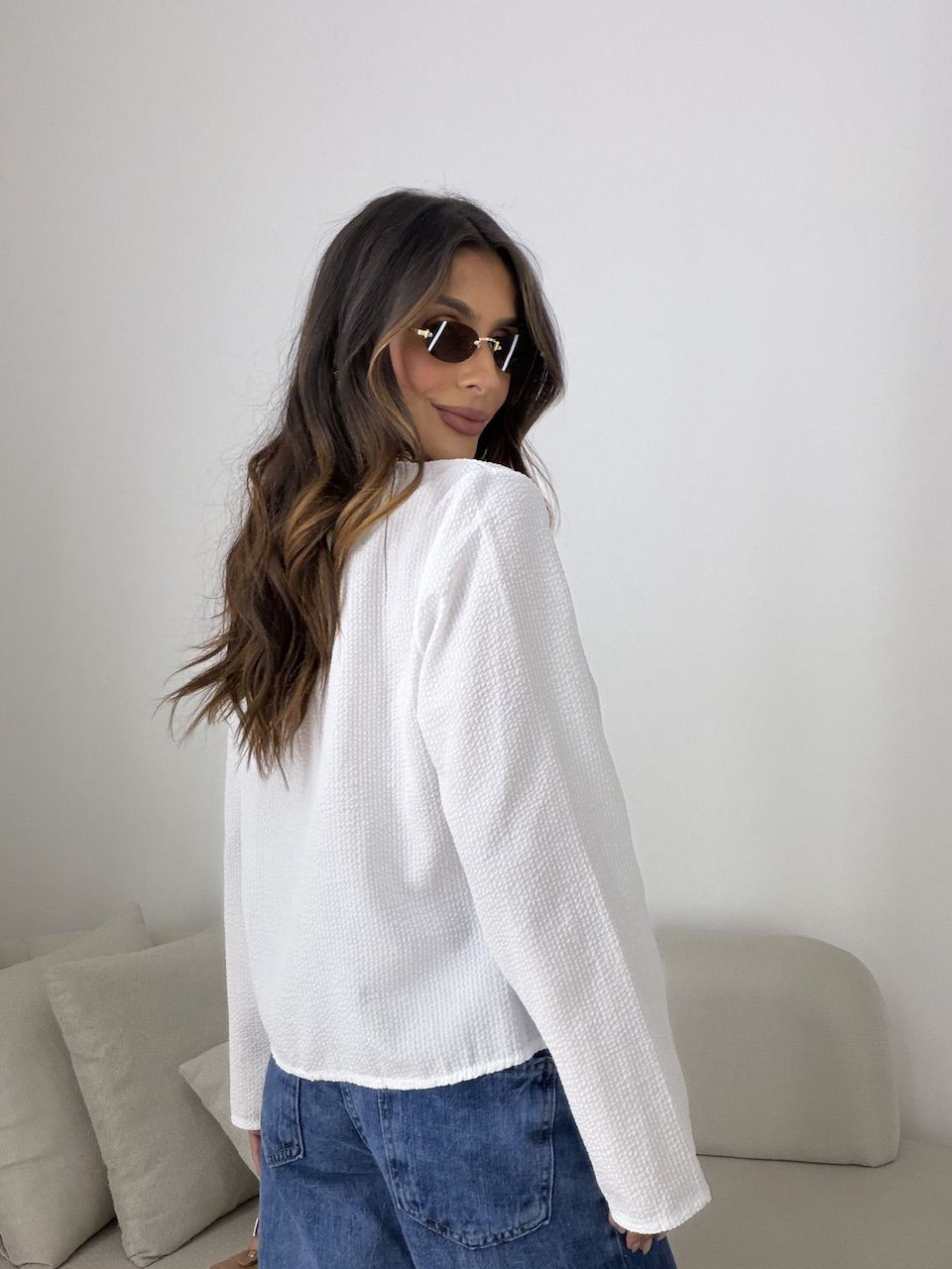 BLUSA EMMA AMARRAÇÃO LISTRADA OFF