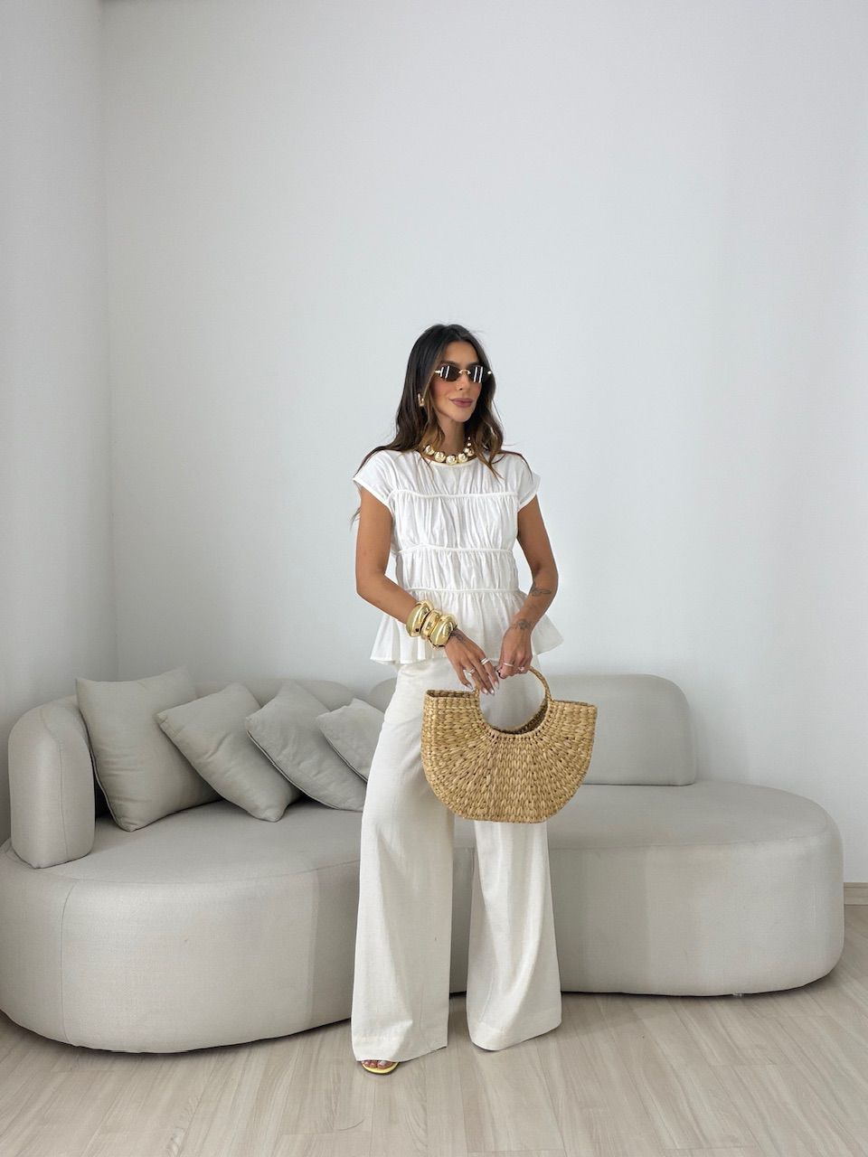 BLUSA MANUELA FRANZIDA OFF