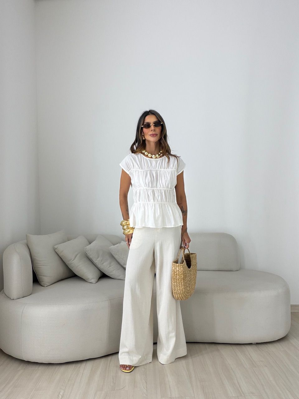 BLUSA MANUELA FRANZIDA OFF