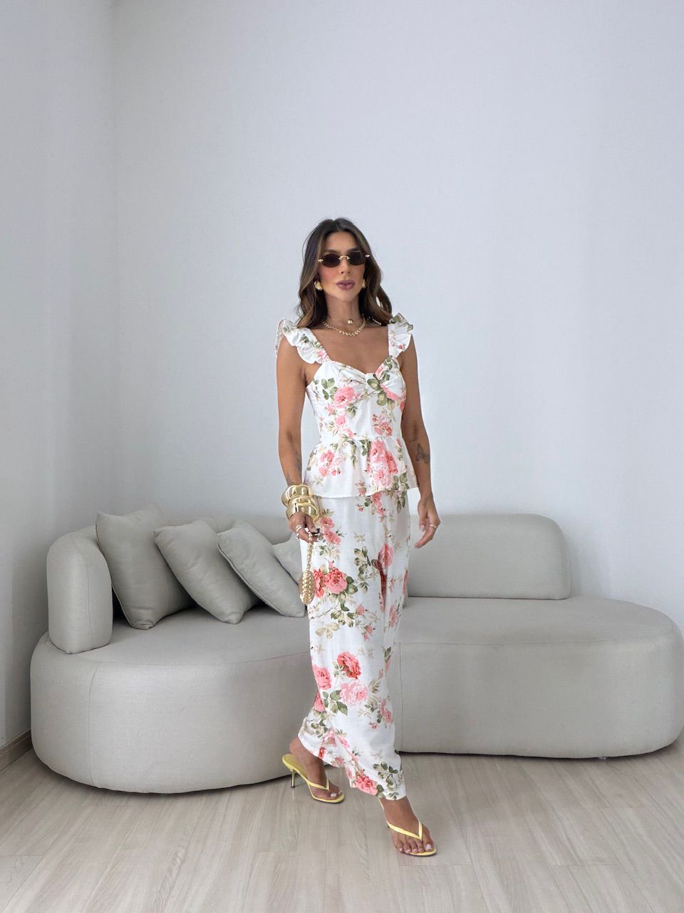 CONJUNTO MOANA FLORAL OFF