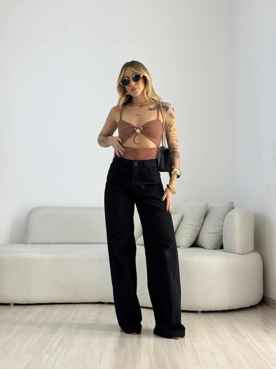 BODY FERNANDA ALCINHA METAL CAPUCCINO 