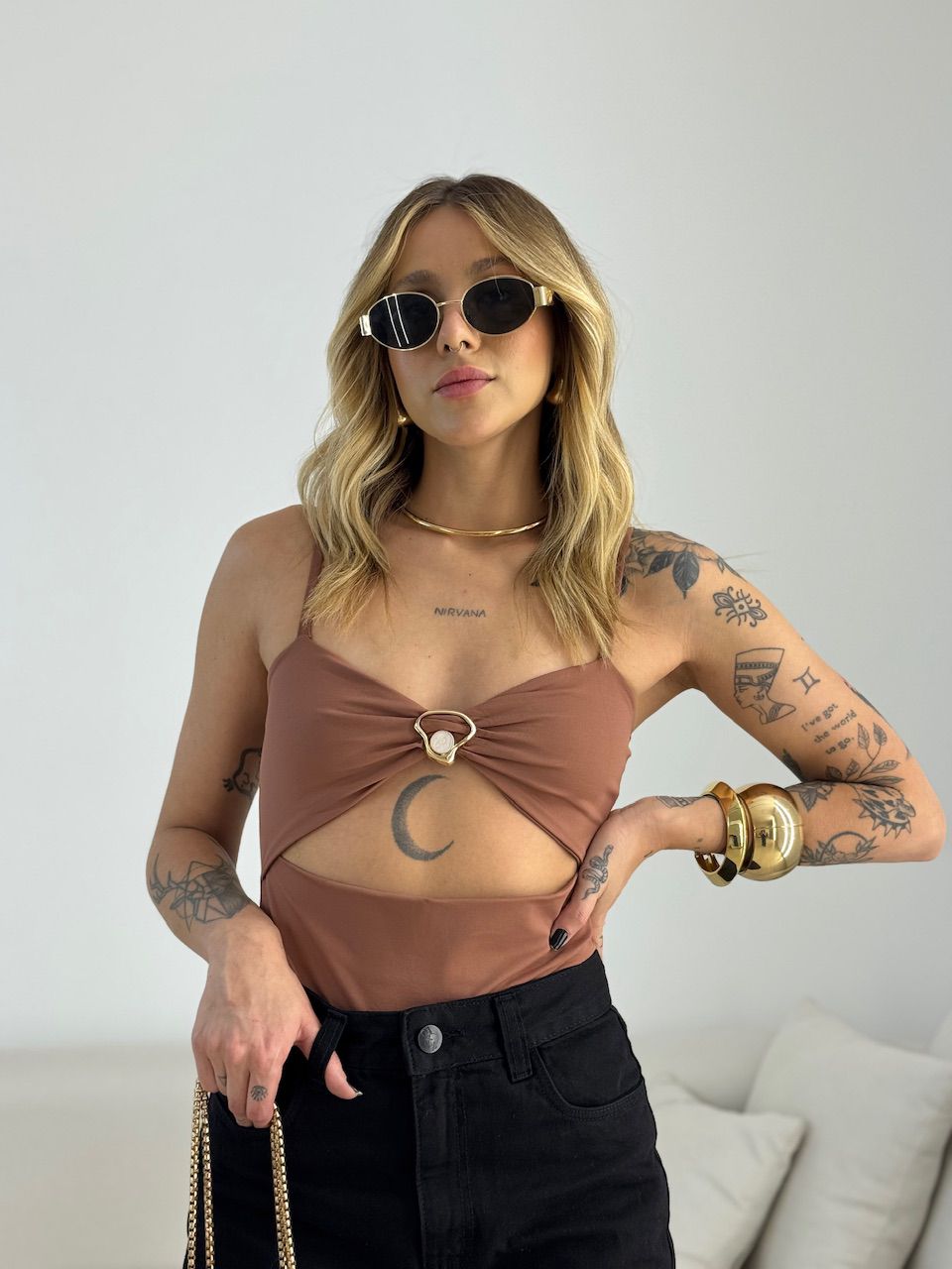 BODY FERNANDA ALCINHA METAL CAPUCCINO 