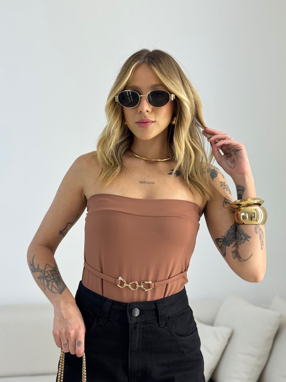 BODY KAREN TOMARA QUE CAIA CAPUCCINO 