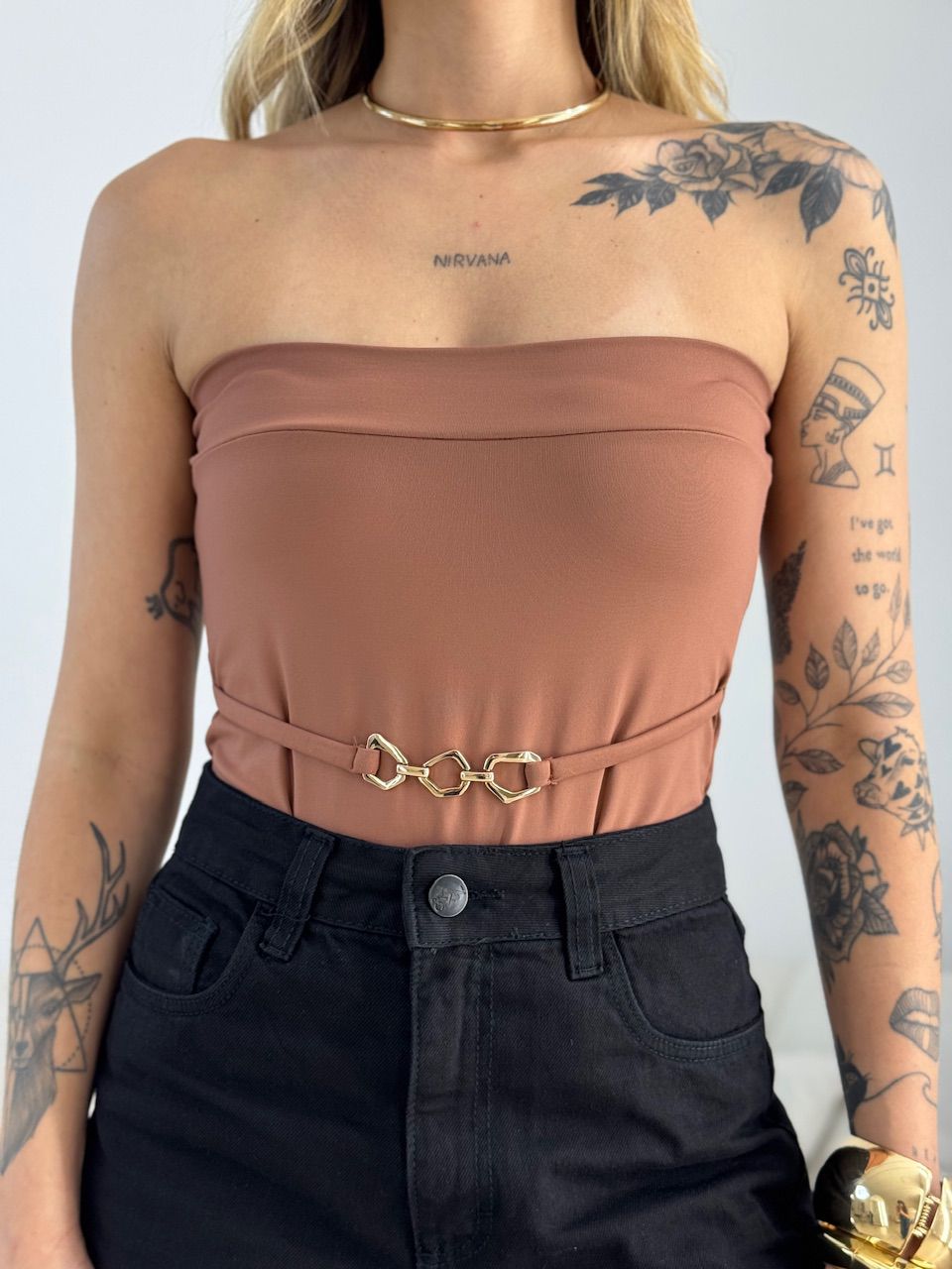 BODY KAREN TOMARA QUE CAIA CAPUCCINO 