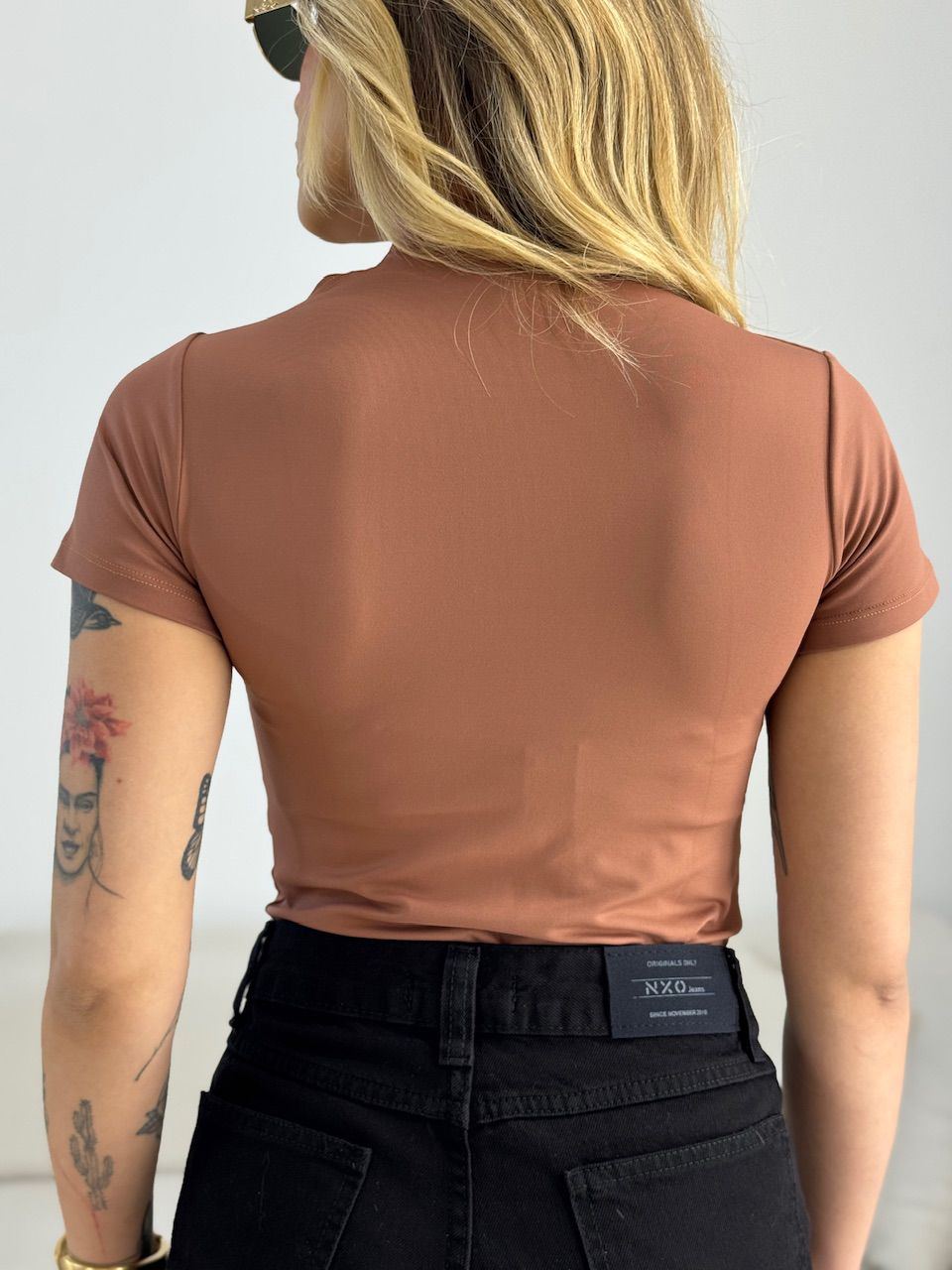 BODY MARINA MANGUINHA METAL CAPUCCINO 