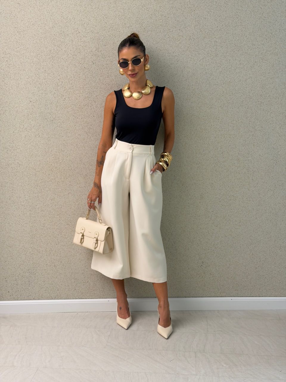 CALÇA PIETRA PANTACOURT AREIA