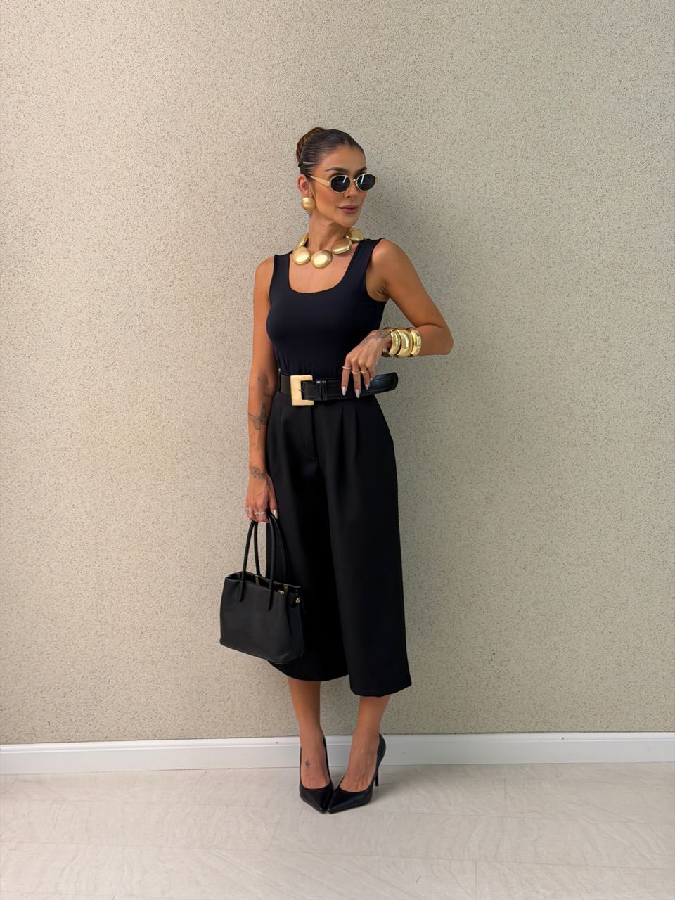 CALÇA PIETRA PANTACOURT PRETA