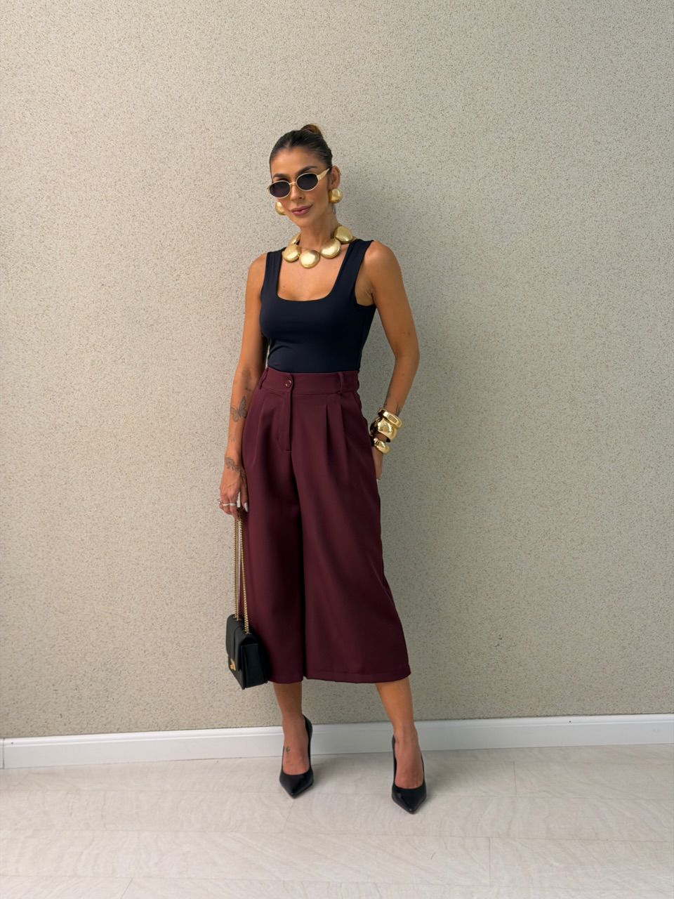 CALÇA PIETRA PANTACOURT VINHO