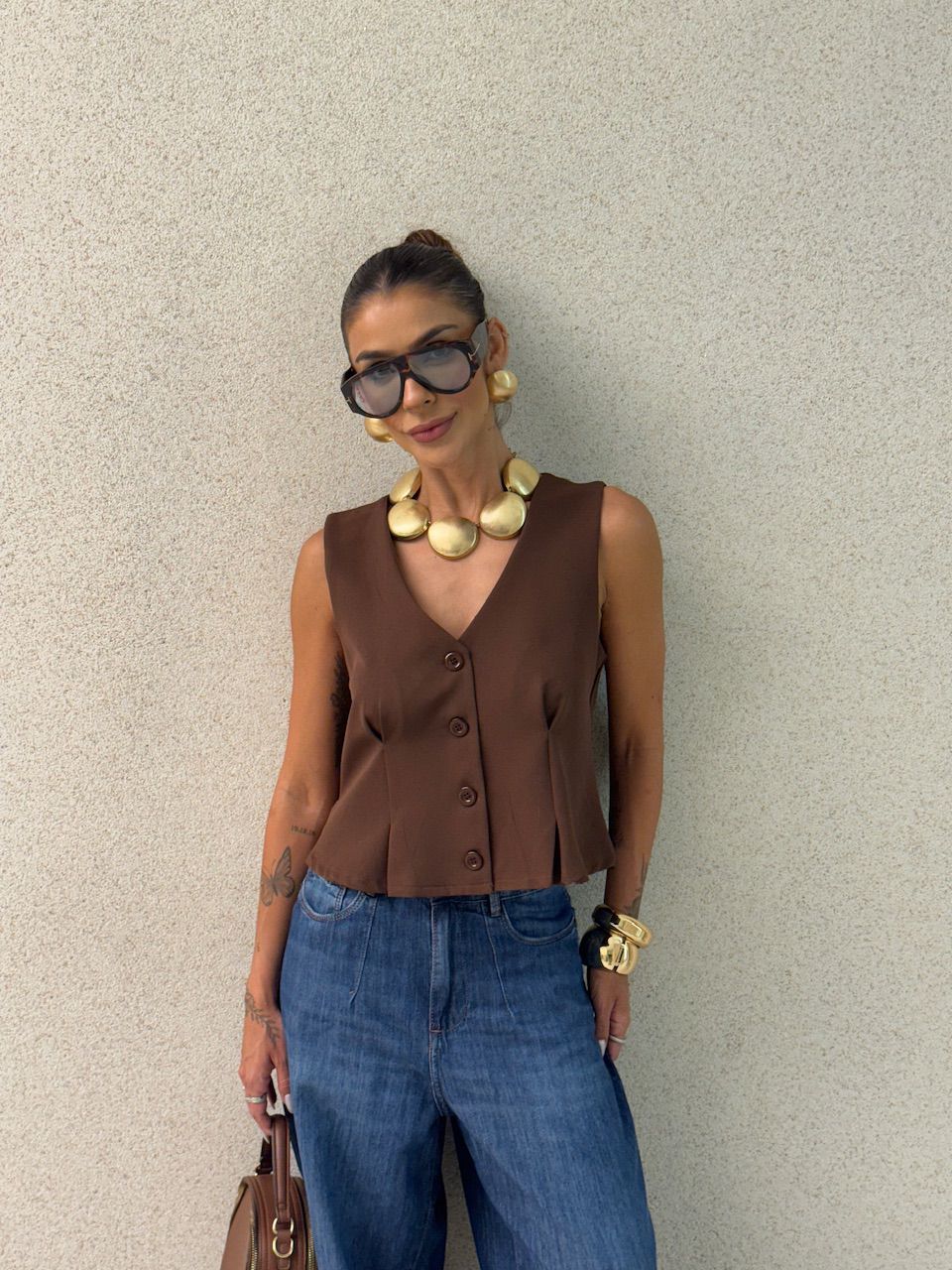 COLETE EDILENE ALFAIATARIA MARROM