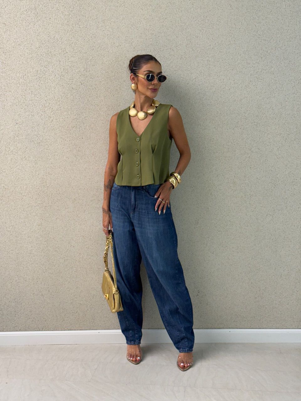 COLETE EDILENE ALFAIATARIA VERDE