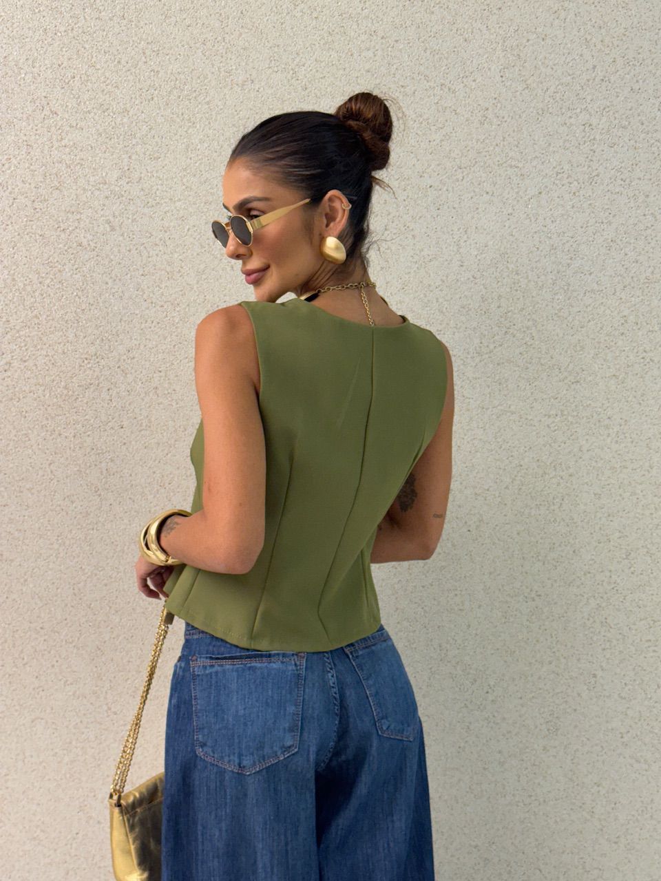 COLETE EDILENE ALFAIATARIA VERDE