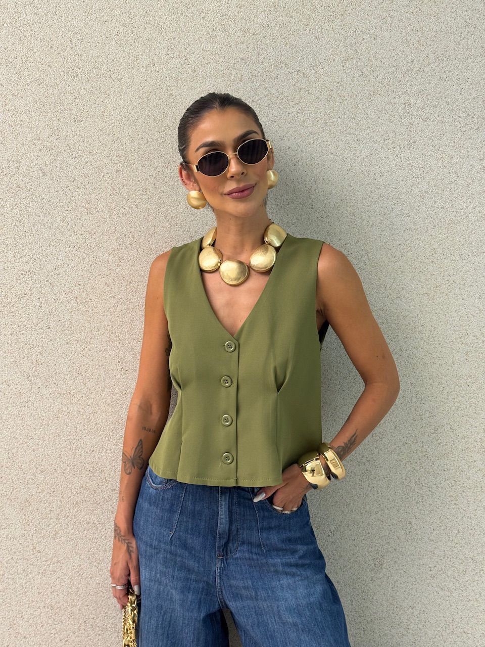 COLETE EDILENE ALFAIATARIA VERDE