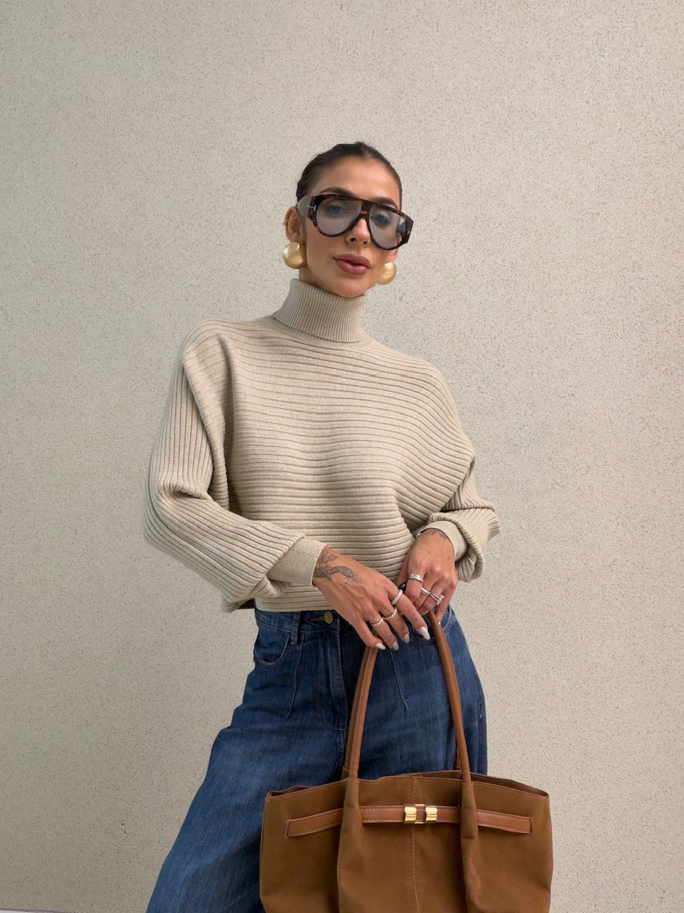 TRICOT DANIELA GOLA ALTA NUDE