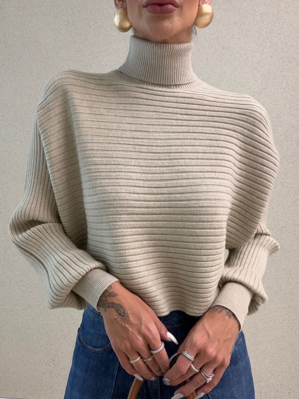 TRICOT DANIELA GOLA ALTA NUDE