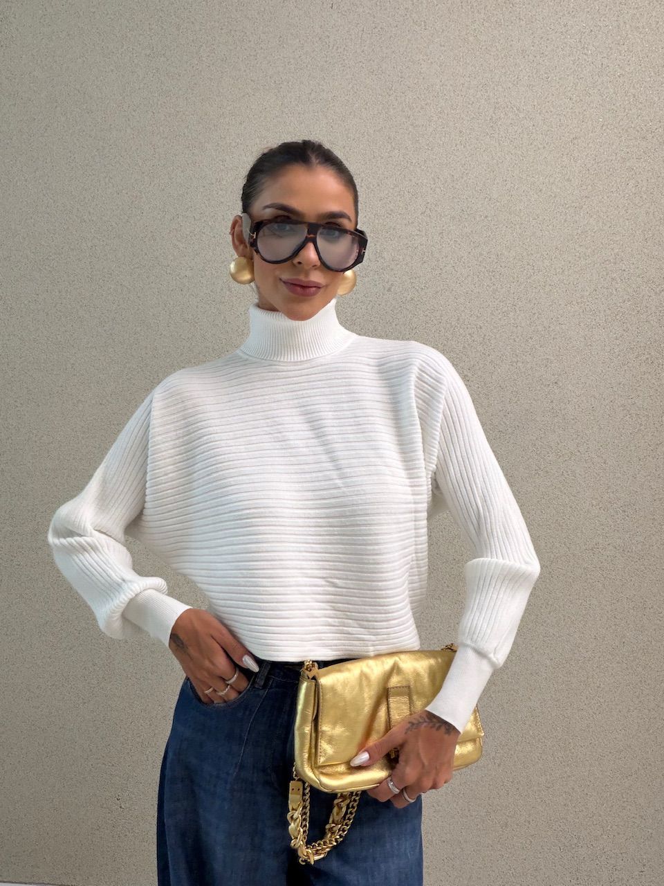 TRICOT DANIELA GOLA ALTA OFF