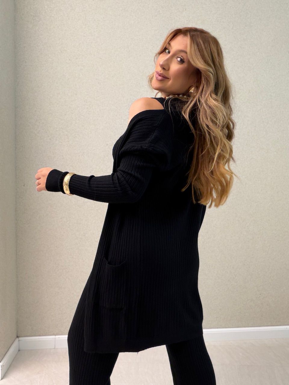TRIJUNTO ANA HELENA TRICOT PRETO