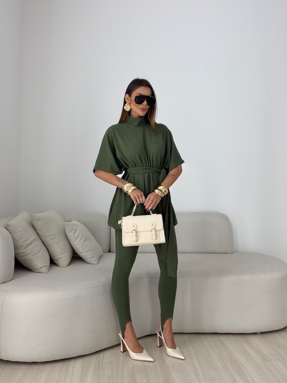 CONJUNTO IOLANDA FAIXA VERDE - 0078850230 - CAROLLA FERRARO