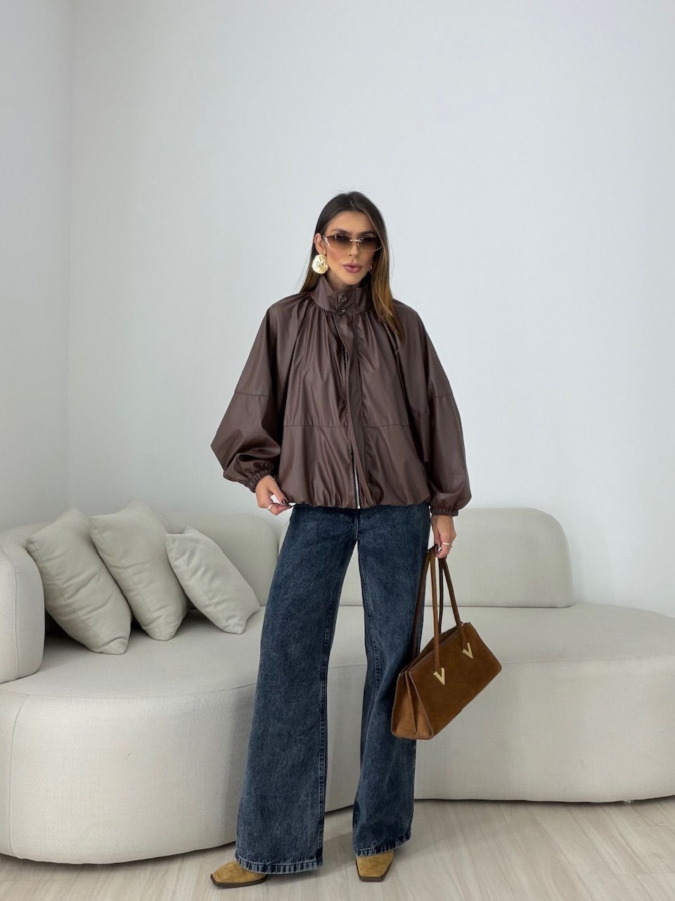 JAQUETA ANASTACIA MORCEGO CAFÉ