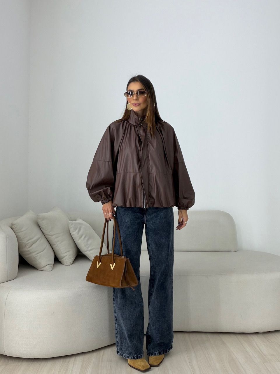 JAQUETA ANASTACIA MORCEGO CAFÉ