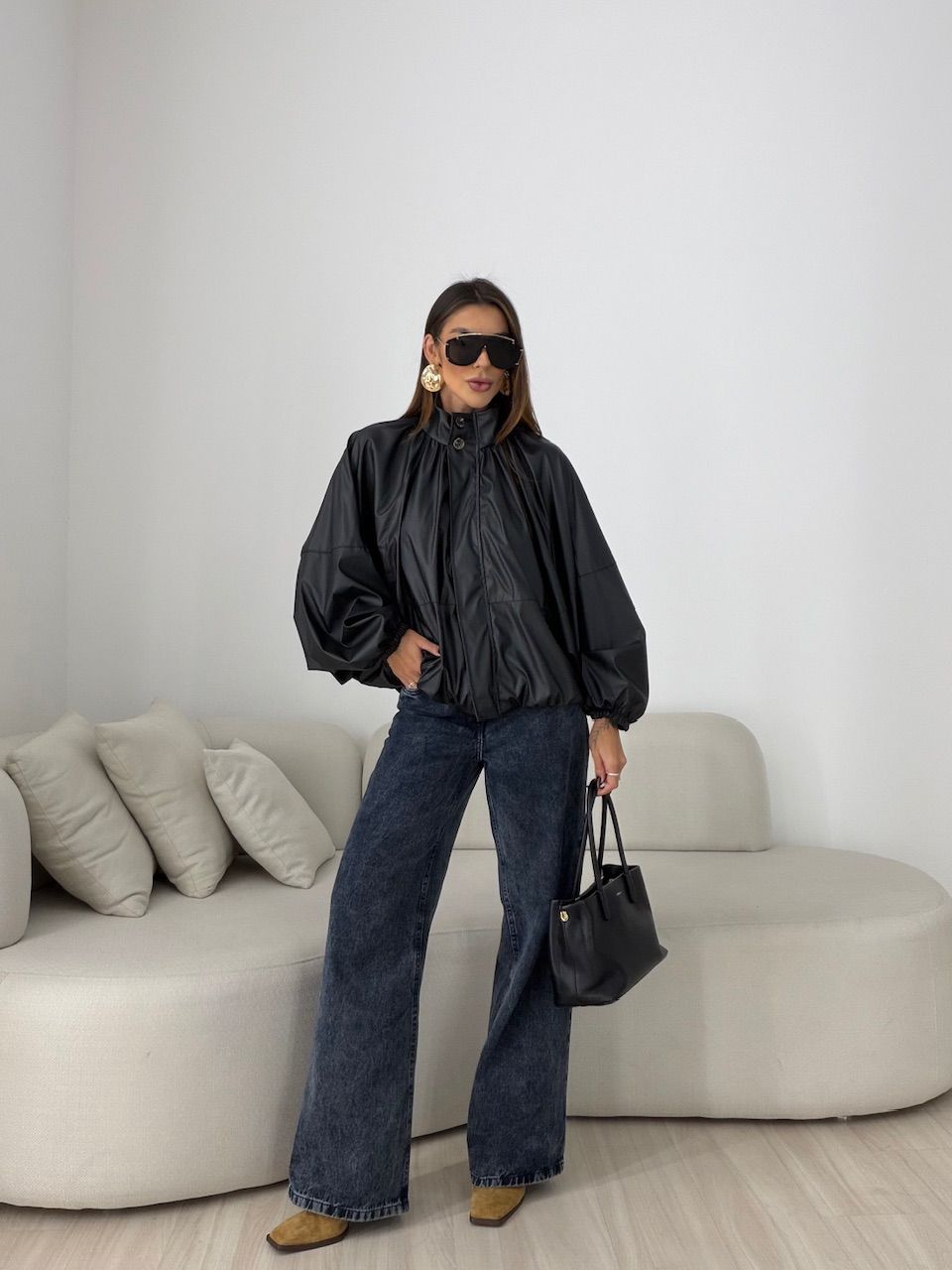 JAQUETA ANASTACIA MORCEGO PRETO