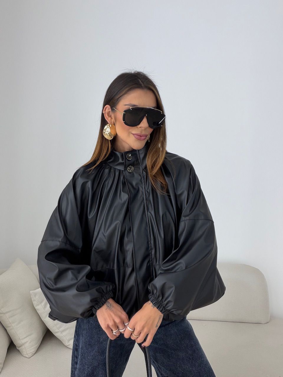 JAQUETA ANASTACIA MORCEGO PRETO