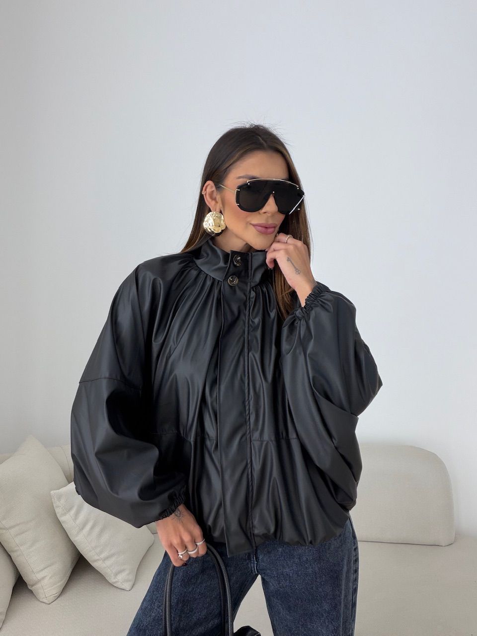 JAQUETA ANASTACIA MORCEGO PRETO