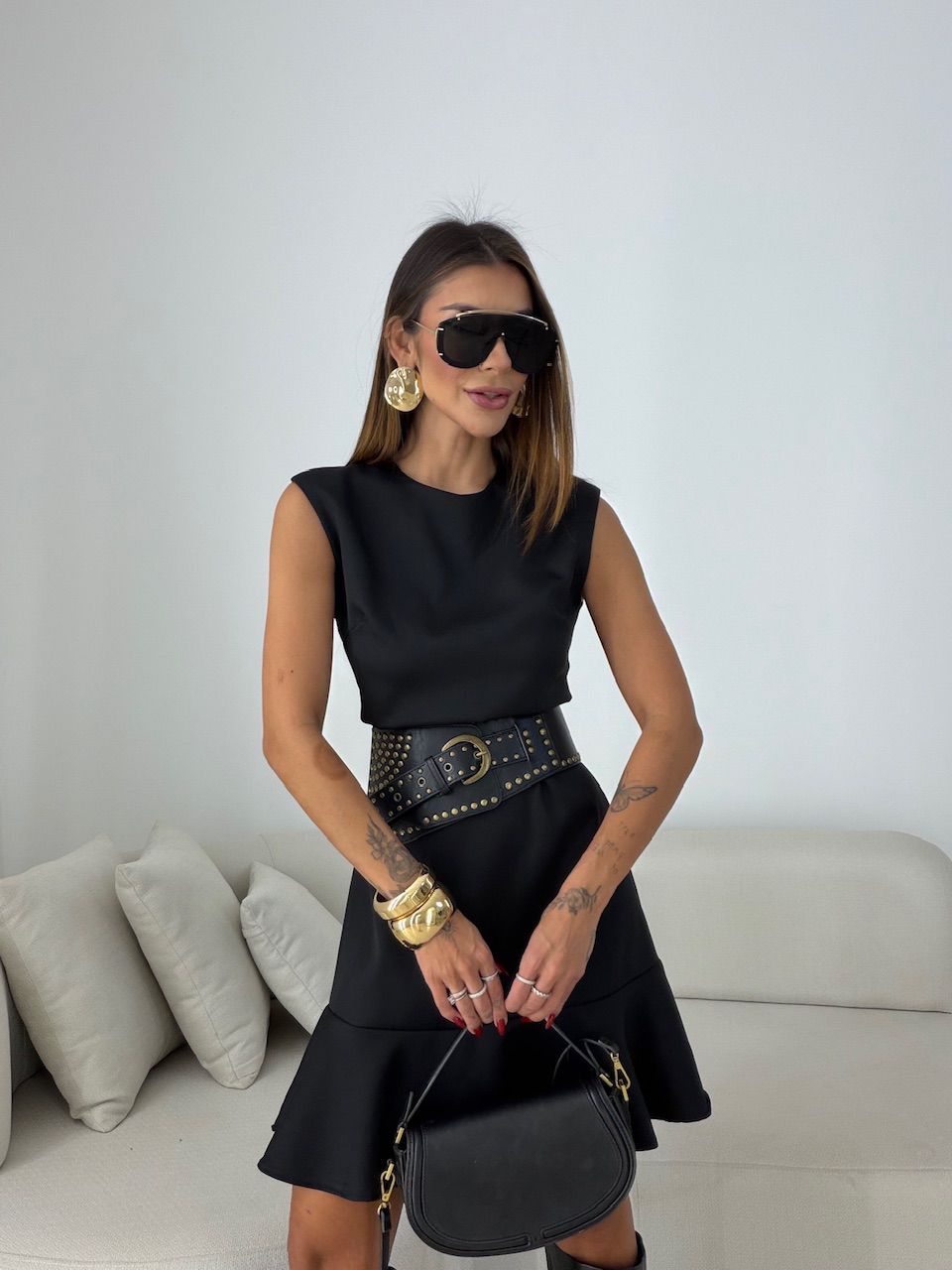 VESTIDO MICAELA CURTO PRETO