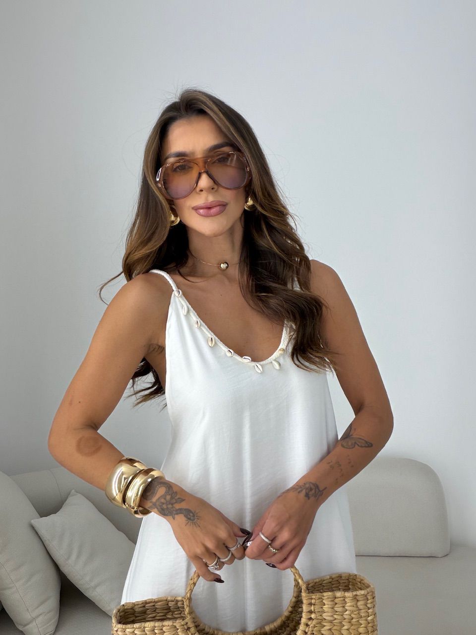 VESTIDO MORGANA CONCHA OFF