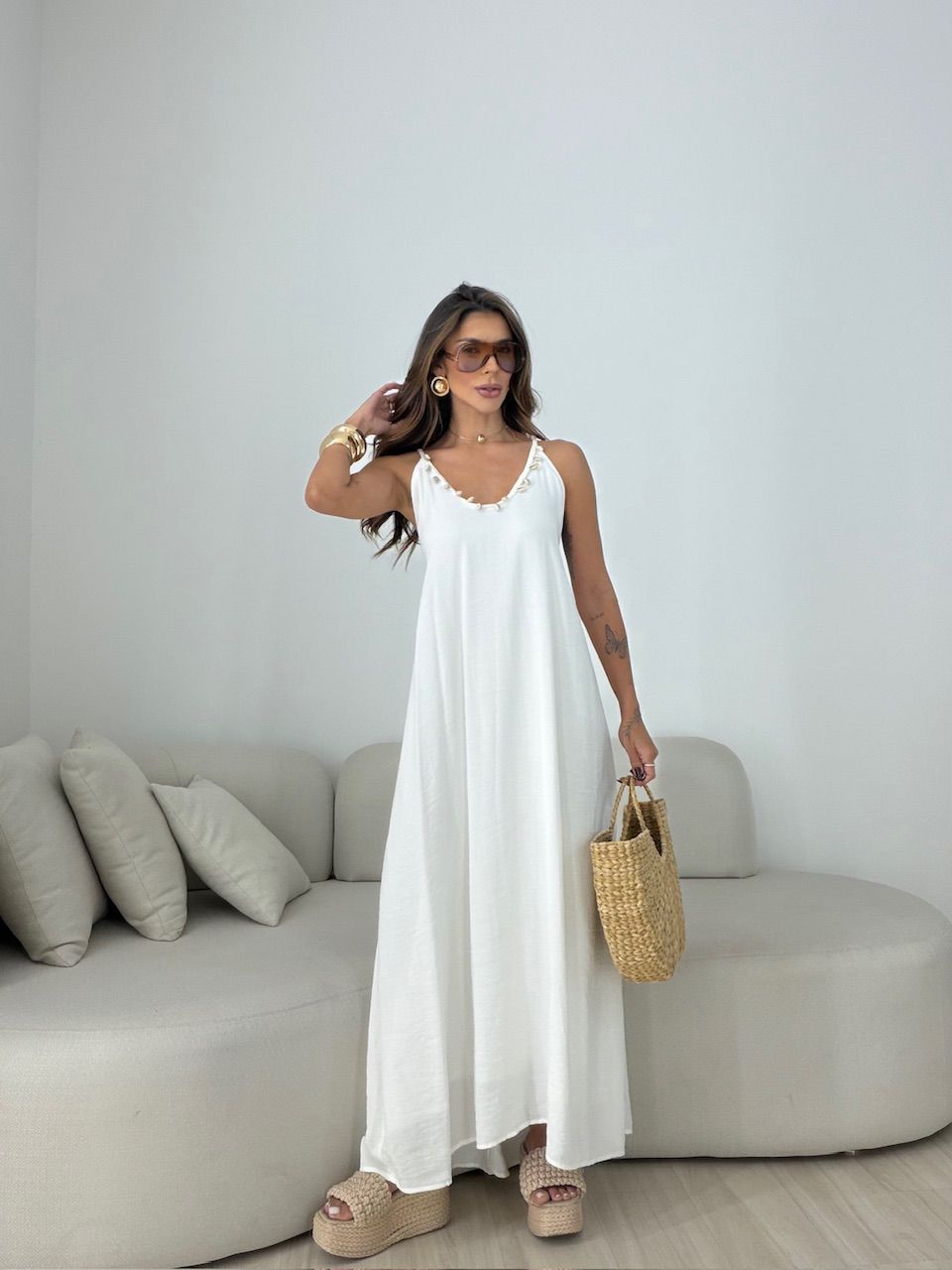 VESTIDO MORGANA CONCHA OFF