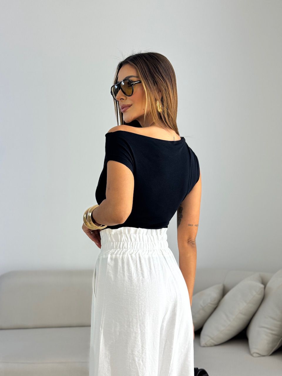 BLUSA ÍRIS METAL PRETA