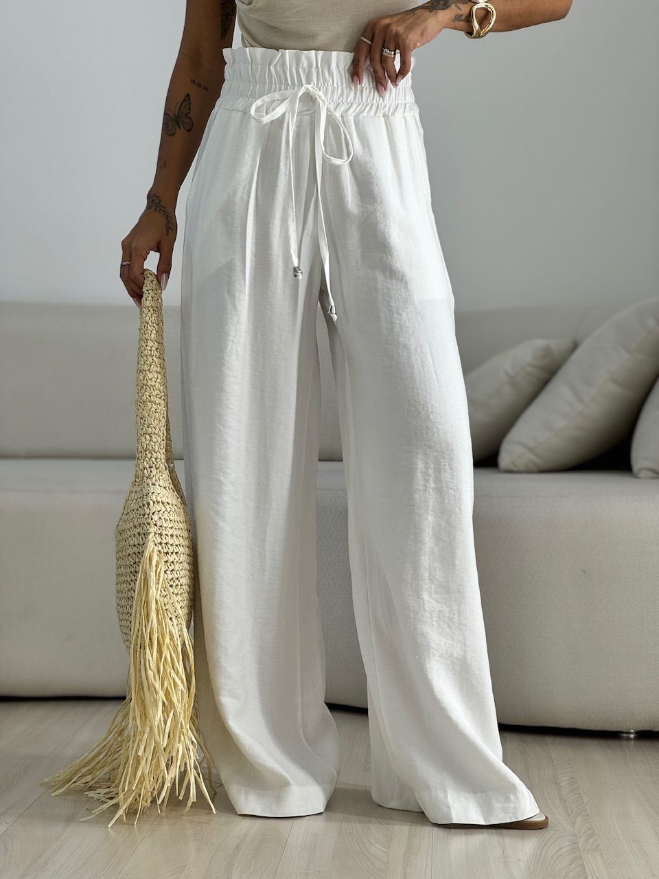 CALÇA MEL LASTEX OFF - 0070240048 - CAROLLA FERRARO