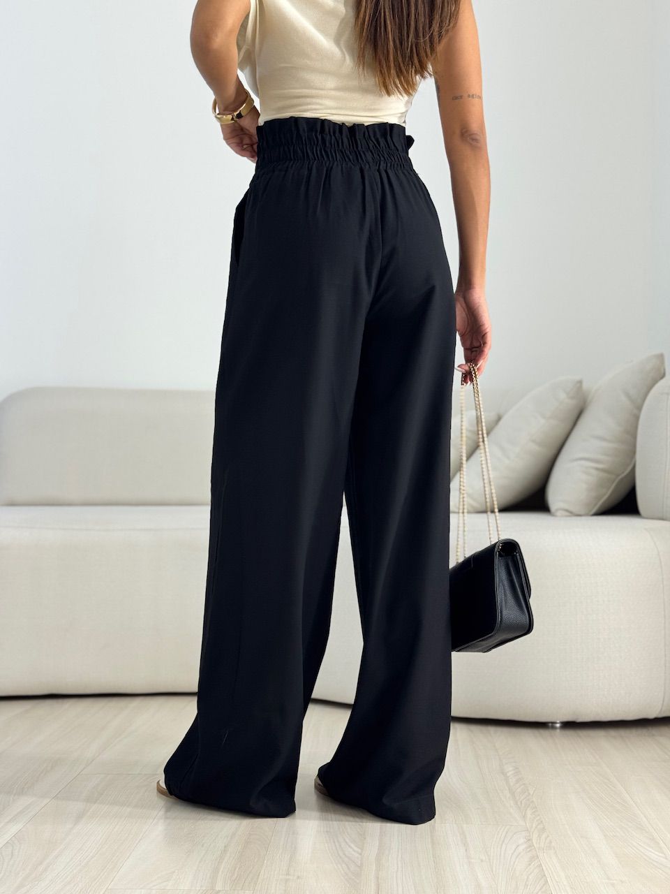 CALÇA MEL LASTEX PRETA