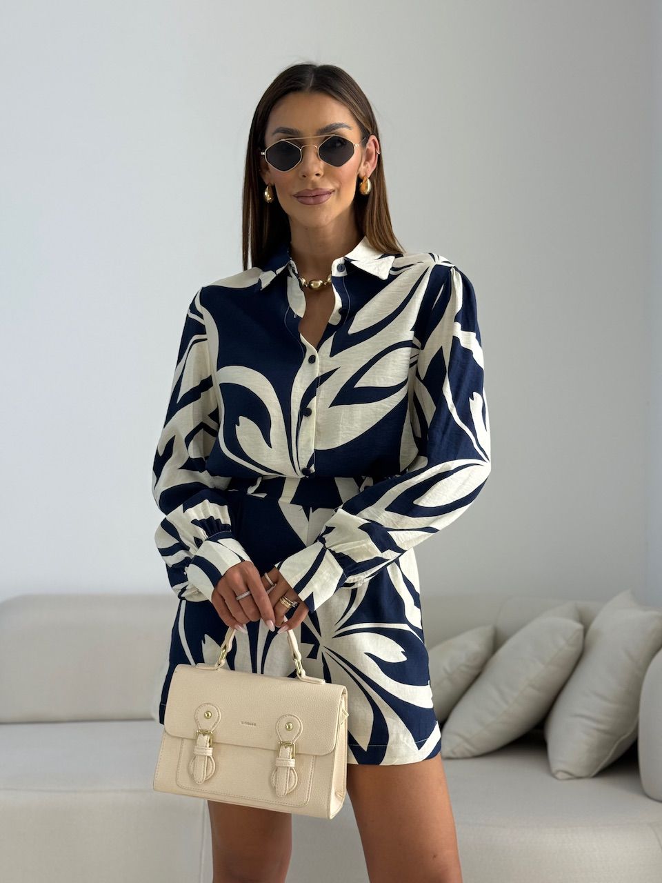 CONJUNTO LOLA ESTAMPADO MARINHO