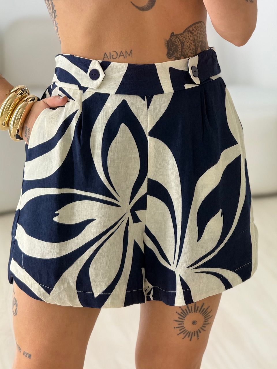 CONJUNTO LOLA ESTAMPADO MARINHO